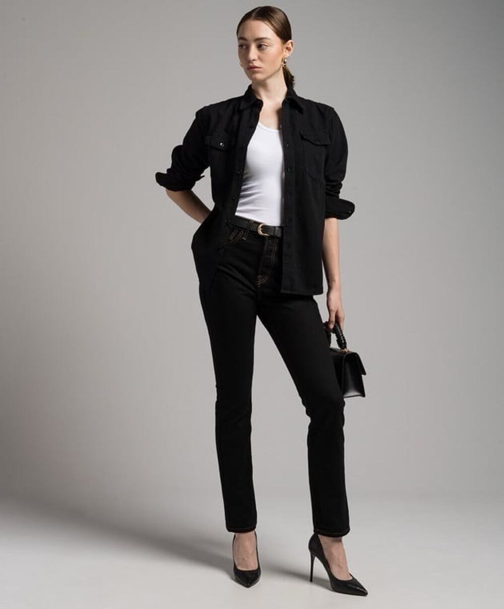 Wardrobe.nyc Black Button Down Shirt XXS 2XS